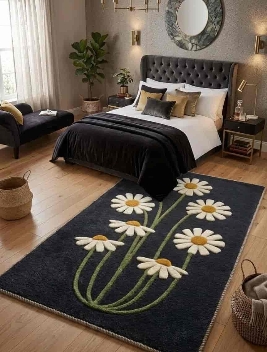 گلیم فرش ماشینی مقاوم با رنگ‌ بندی جذاب و ماندگار